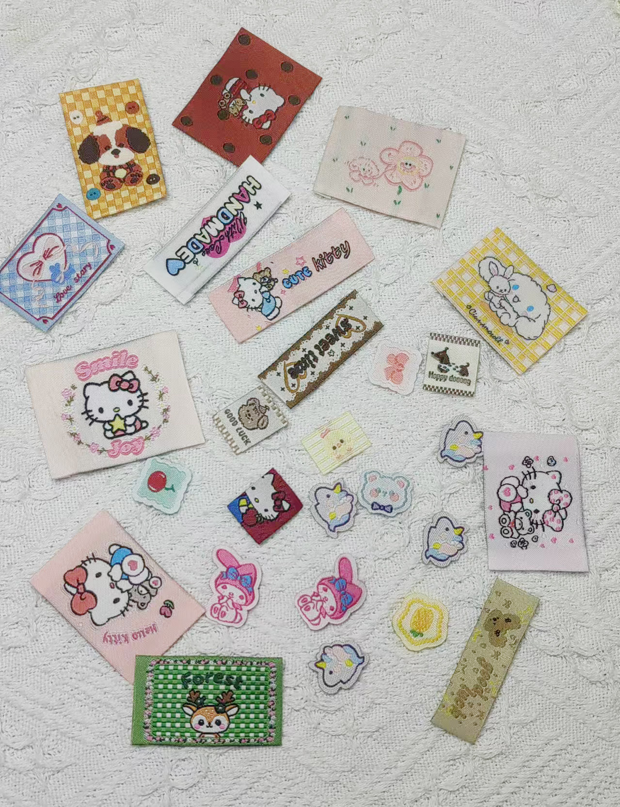 201-299-满10米包邮手账布贴缝纫手工辅料织唛袜装饰发圈diy布标