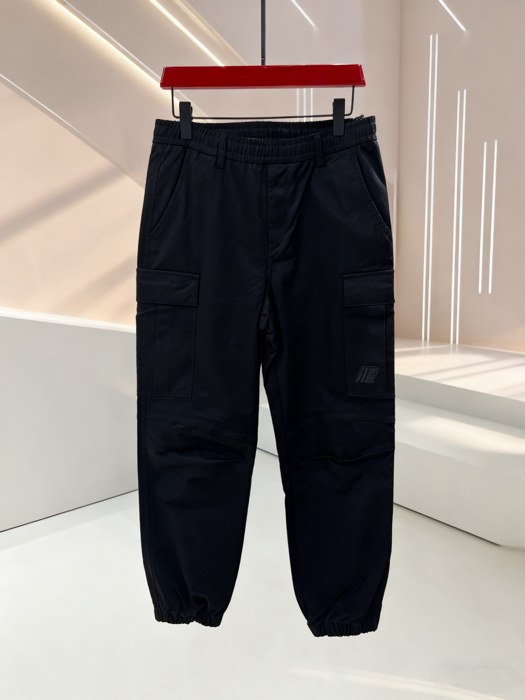 欧货春秋男士经典百搭休闲时尚潮流运动松紧腰工装裤 9193