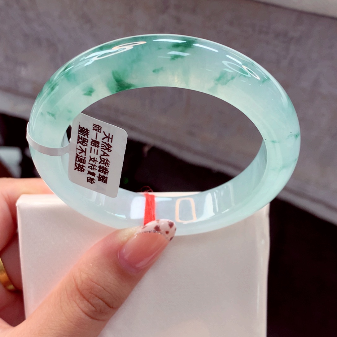 翡翠未镶嵌手镯吉****兵（26）55正分单