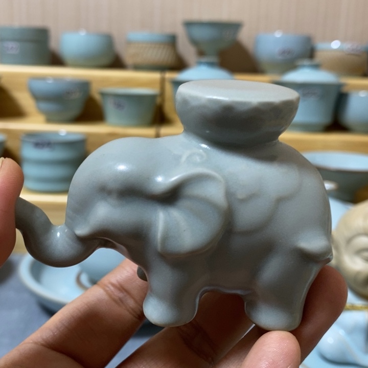 杯子陶瓷微瑕吉祥盖置