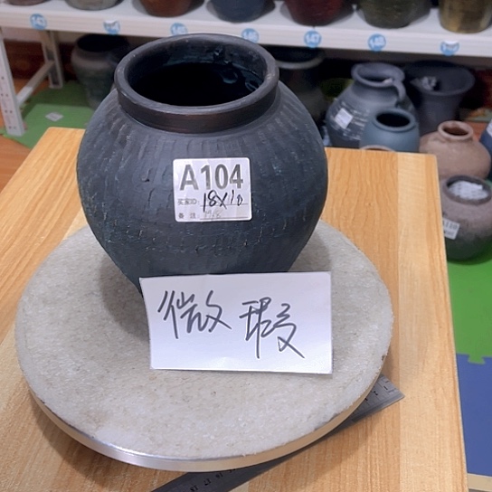 红陶手工制作工艺花盆