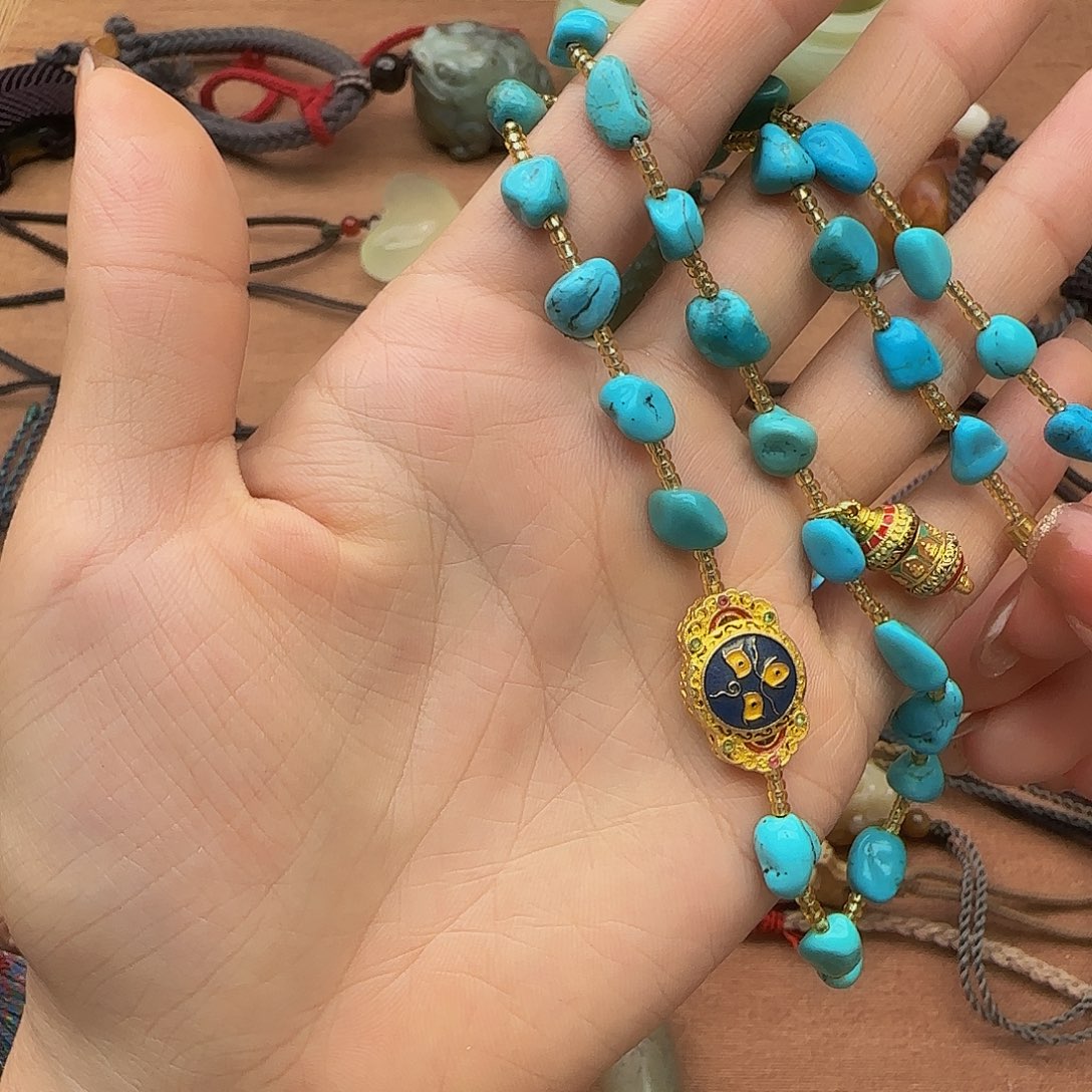 吉***柳岫岩河磨玉（透闪石质玉）未镶嵌颈饰