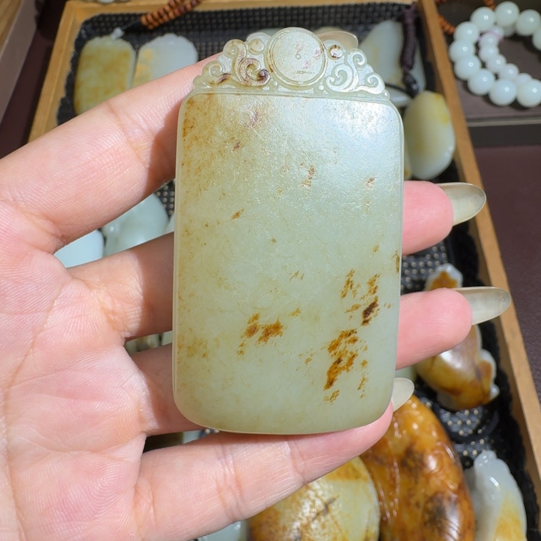 和田玉未镶嵌吊坠(不含链)