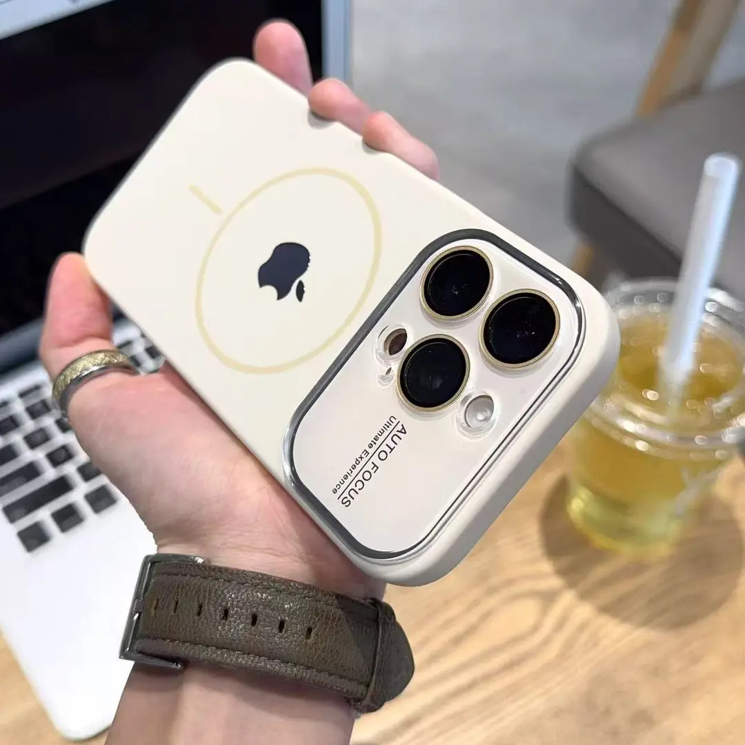 全包拍照键适用苹果16/15大视窗液态硅胶磁吸壳iphone16promax