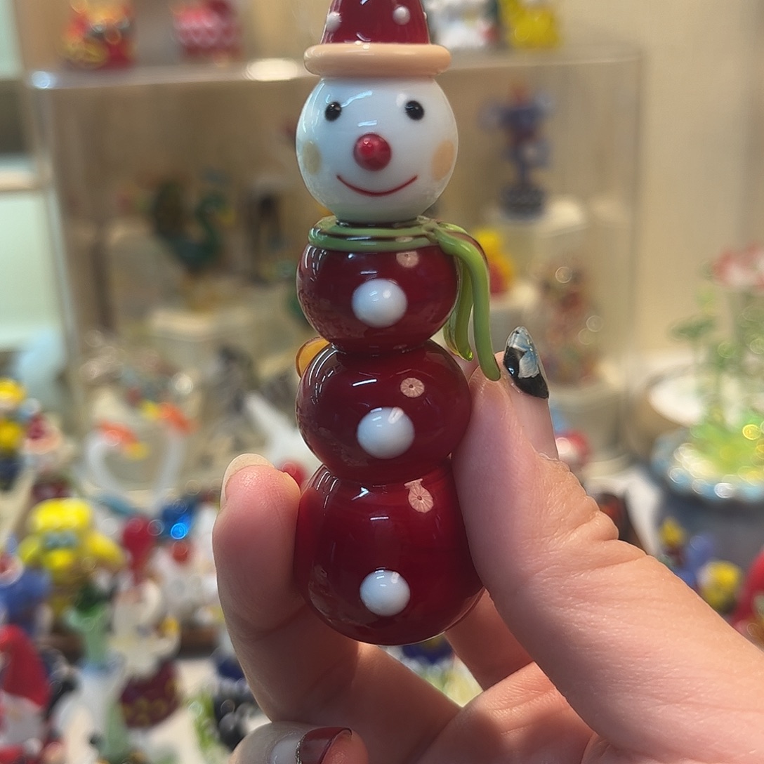 琉璃手工艺品糖葫芦雪人
