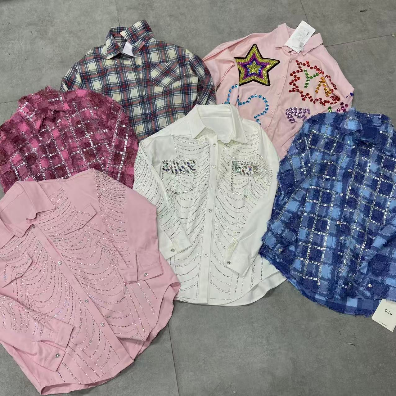 欧货潮牌设计感新款简约衬衫上衣 DZ250249 