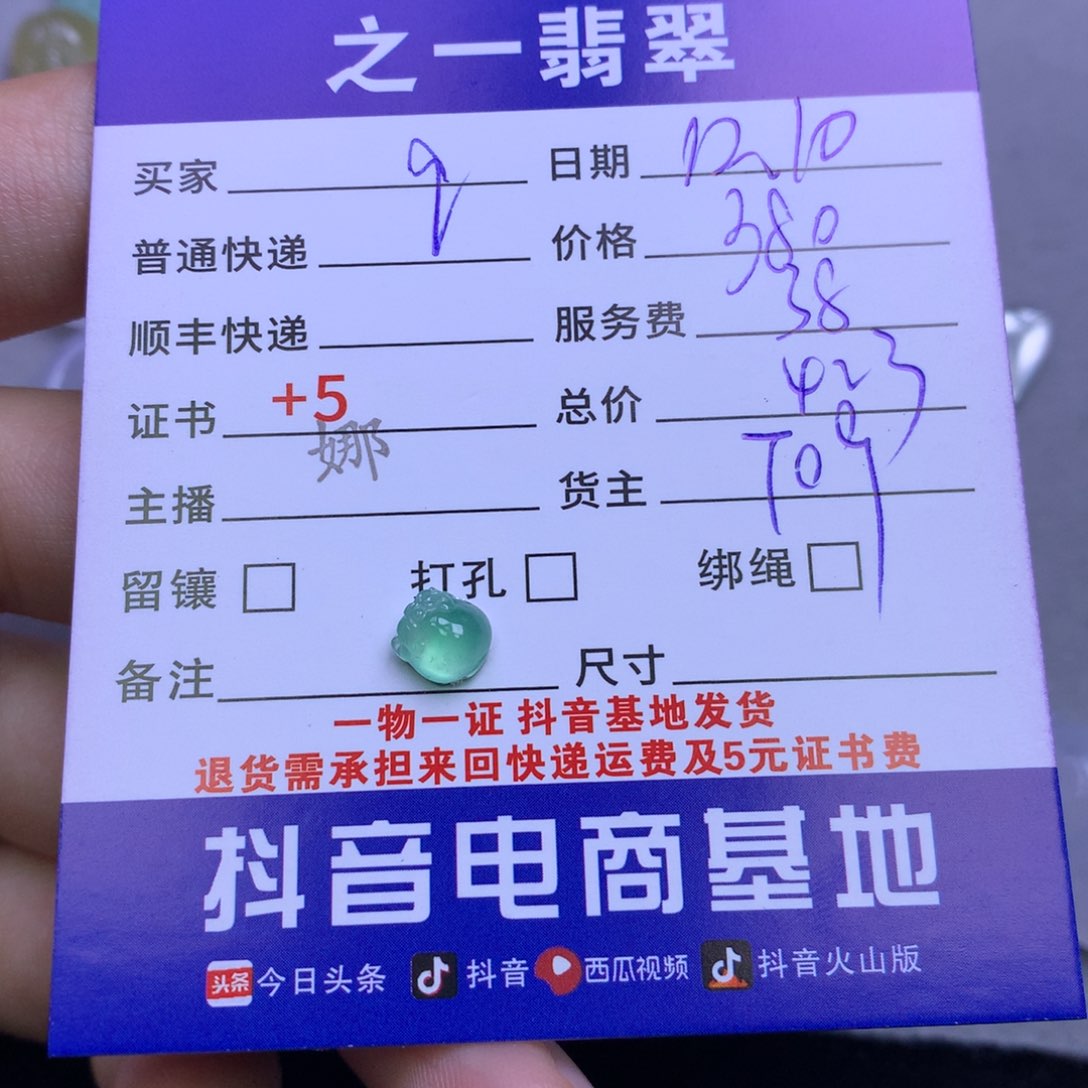 颈饰未镶嵌翡翠q*q