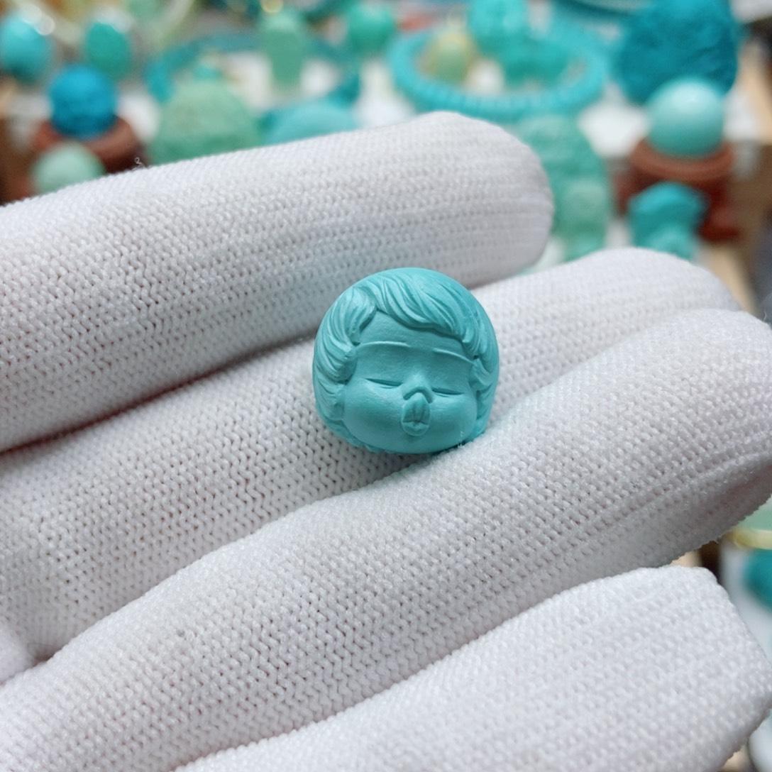 绿松石未镶嵌嘟嘟