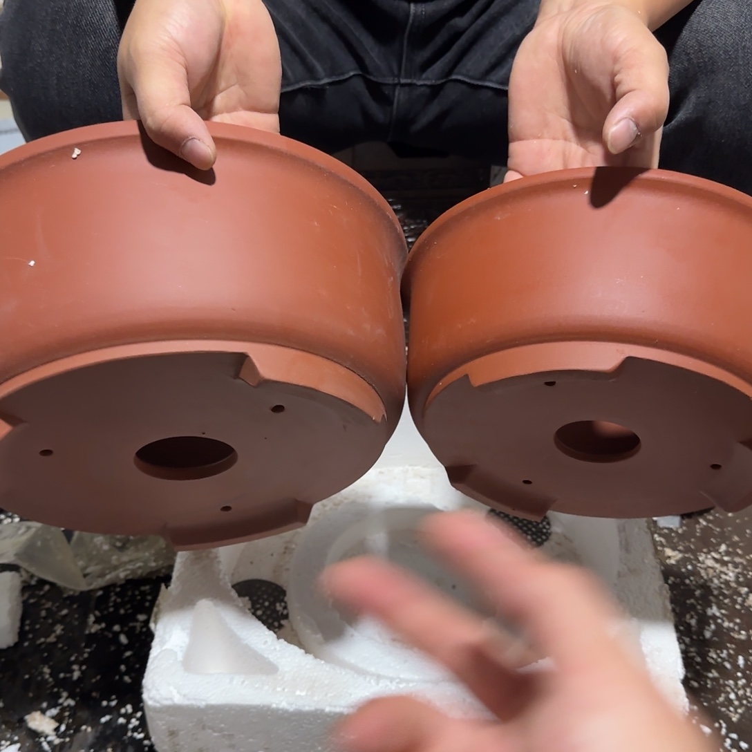 紫砂花盆瑕疵和瑕疵