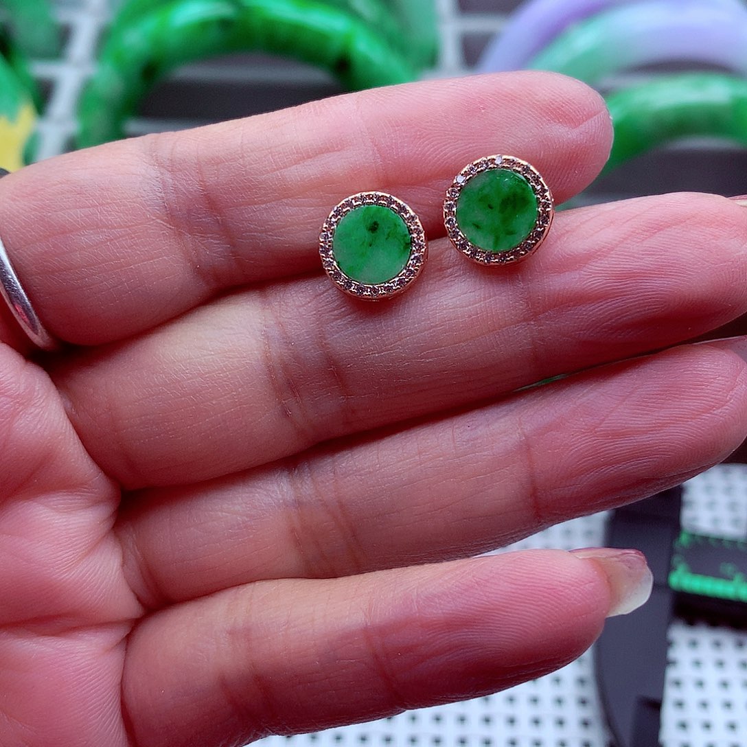 翡翠颈饰银S925镶嵌翡翠