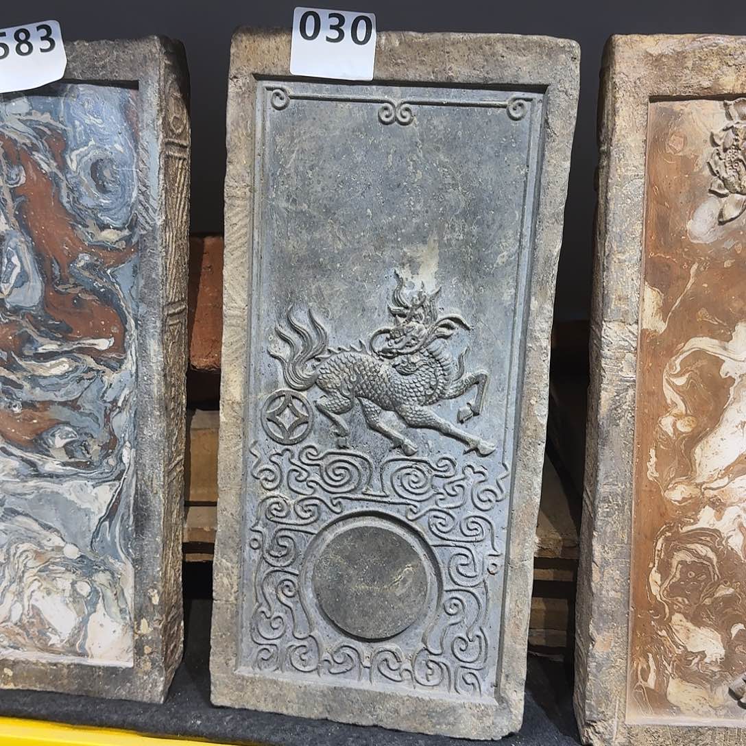 老砖后刻干泡茶台