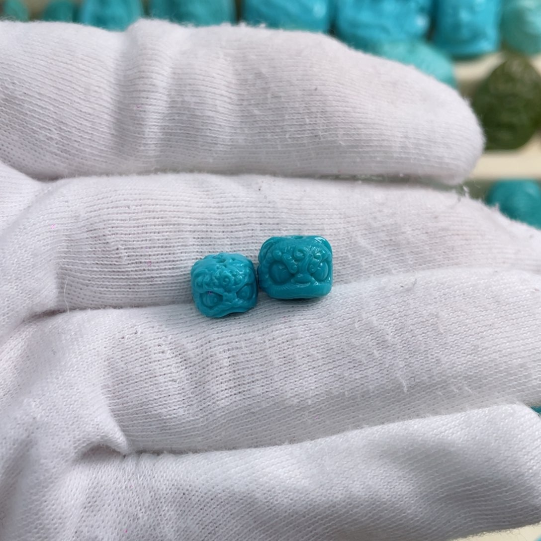 绿松石颈饰未镶嵌蔷*言卡8卡9