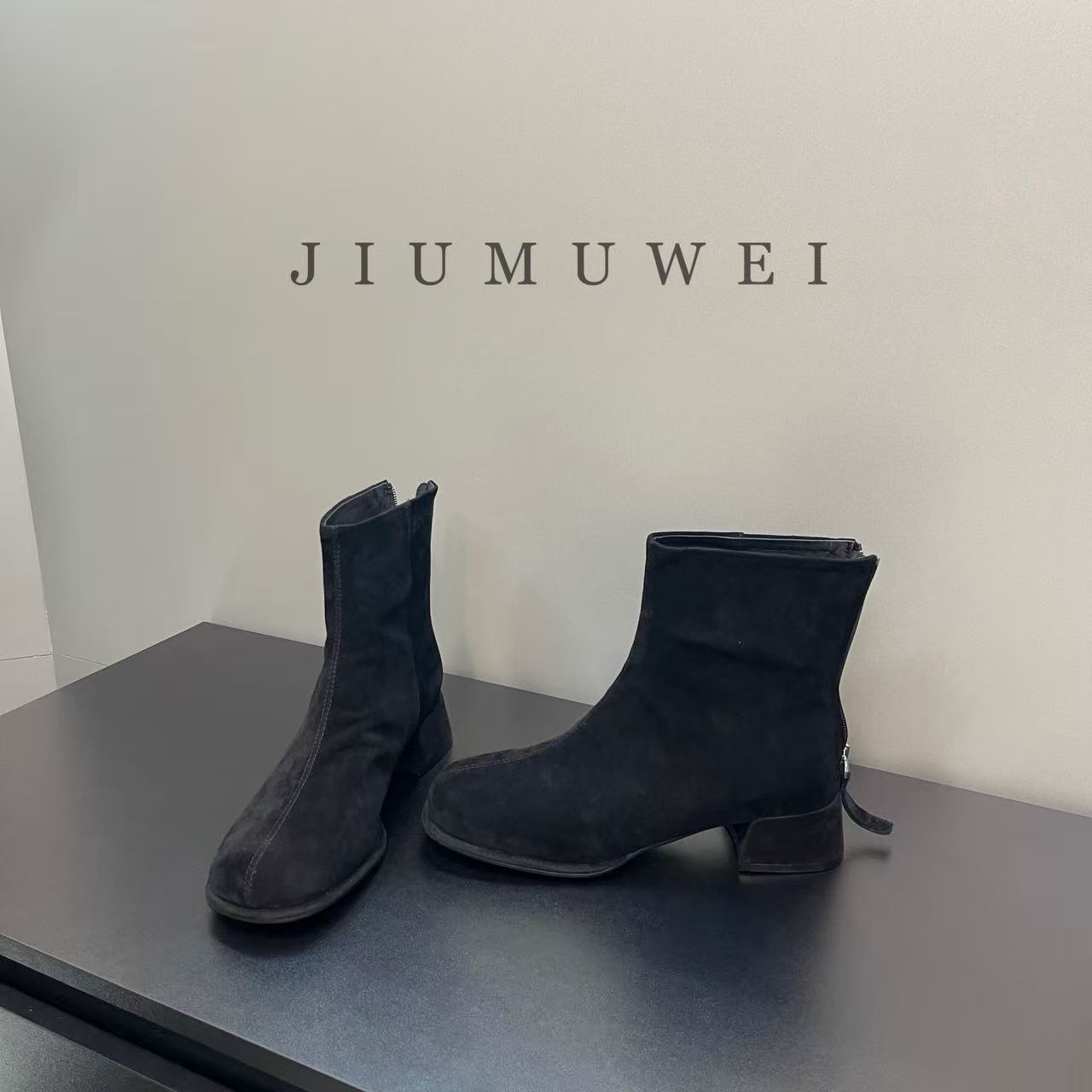 JIUMUWEI  玖牧威时尚圆头中跟鞋 2165  6551-1