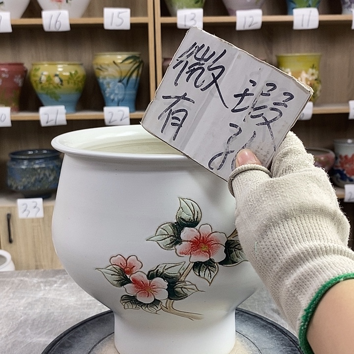 缸12xc景德镇陶瓷花盆