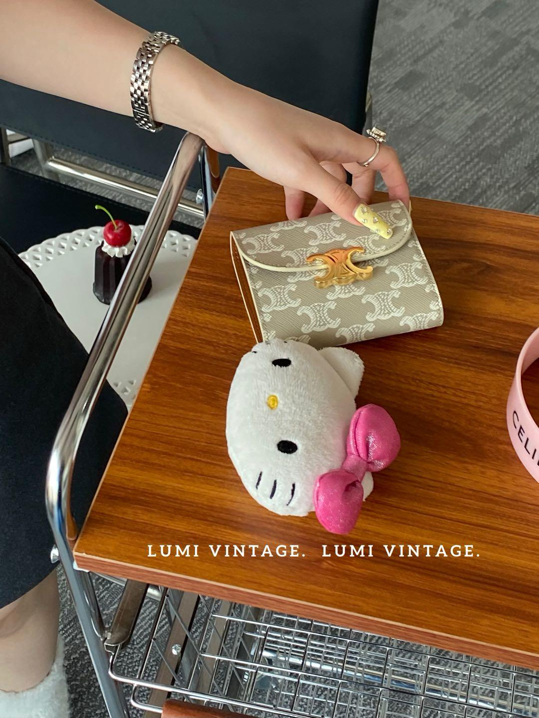 95新 Celine/思琳 米灰色凯旋门钱包50705662