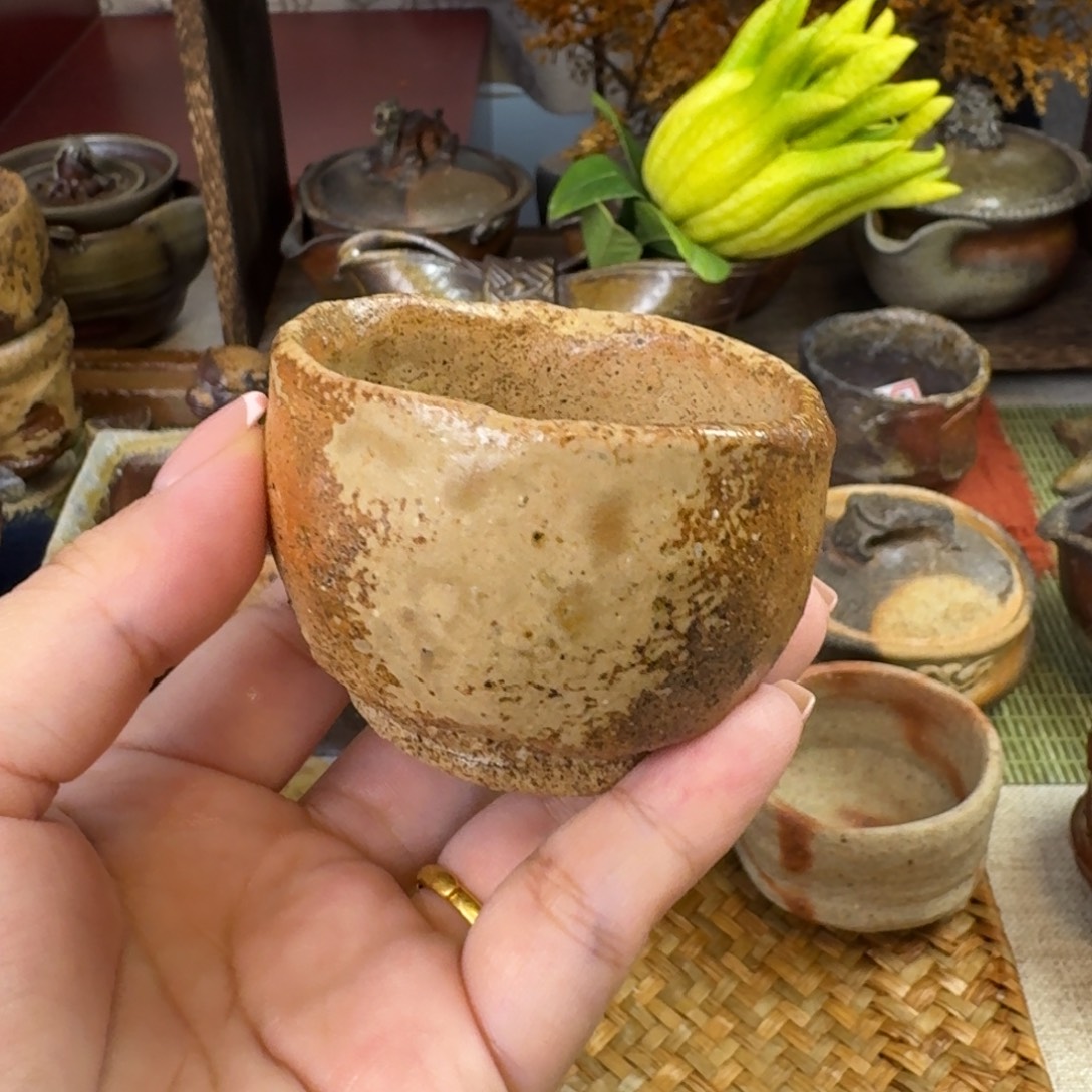 备前烧 森笃夫 手捏主人杯