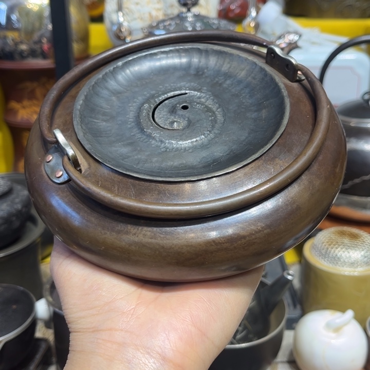 蜜安罐瓷香炉锡茶则