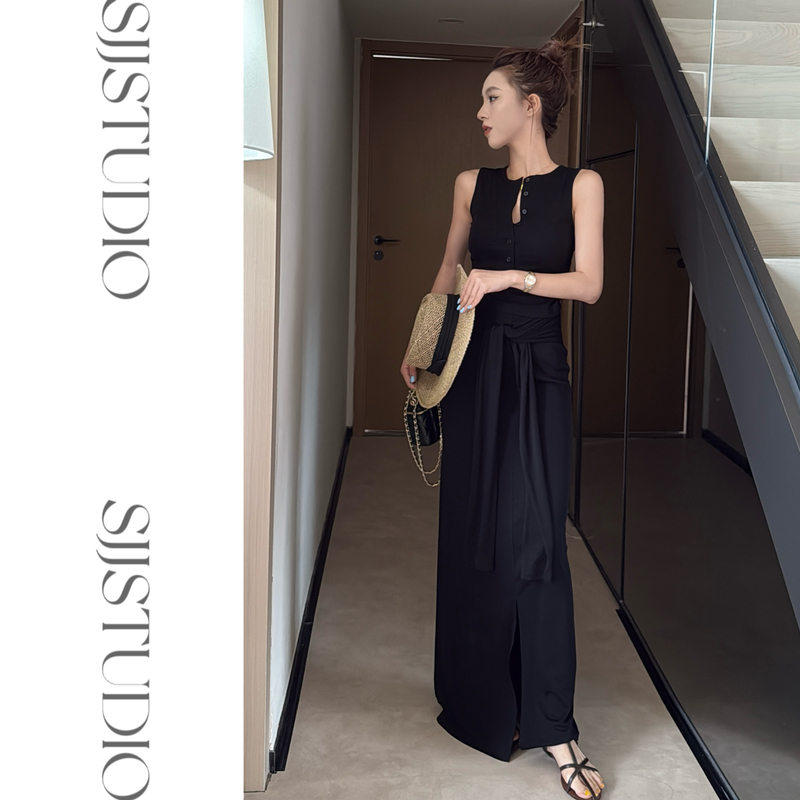 【娇娇私服定制】新款miu系垂感背心+半裙两件套（衣40裙100）62101