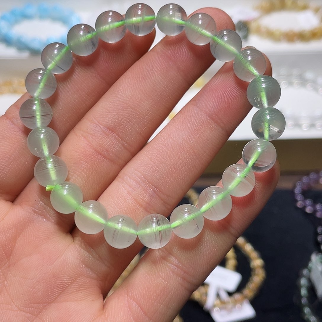 水晶手链未镶嵌绿幽灵8.9