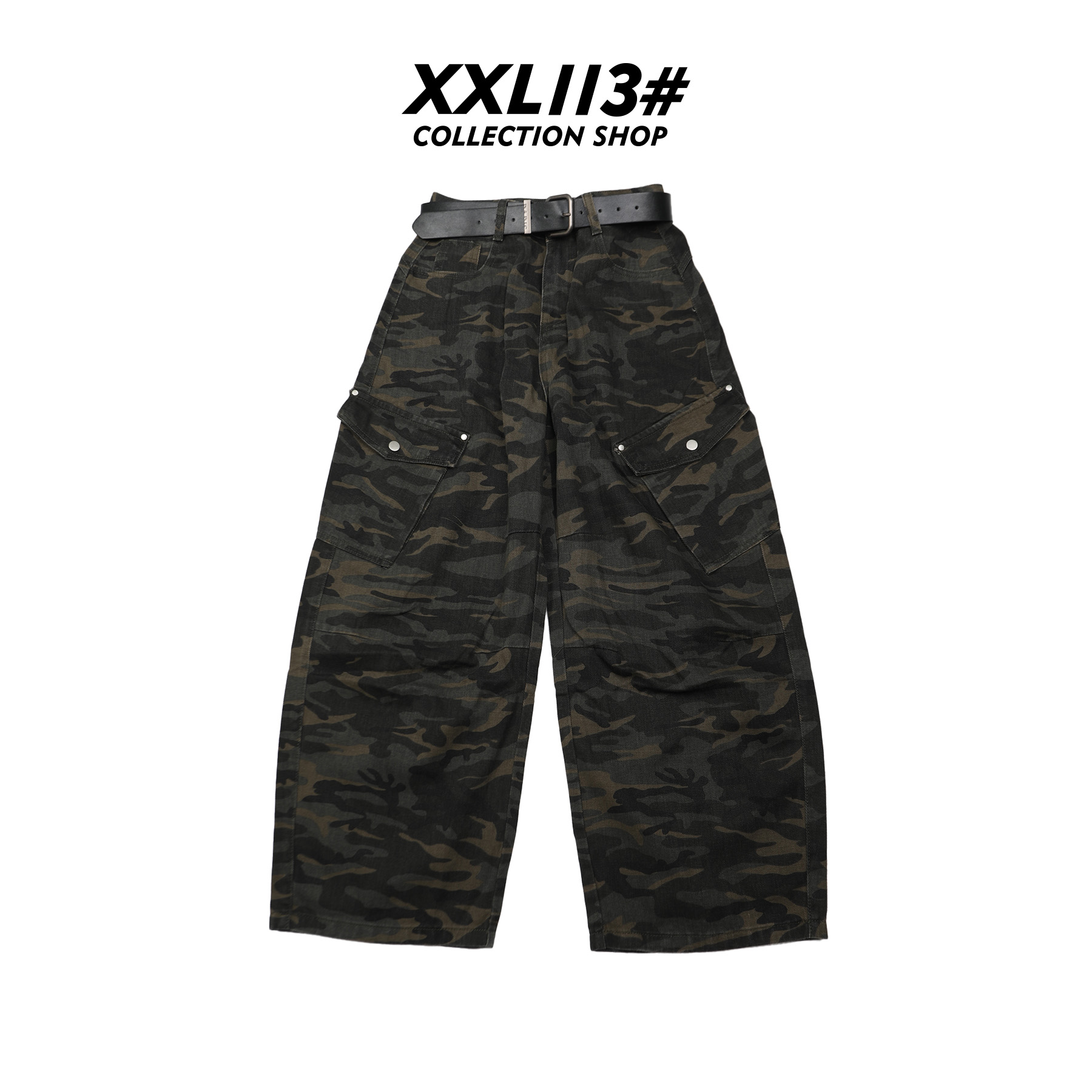 113* CENTRALIZED SHOP适中短裤休闲裤美式直筒裤子X5F10H6709