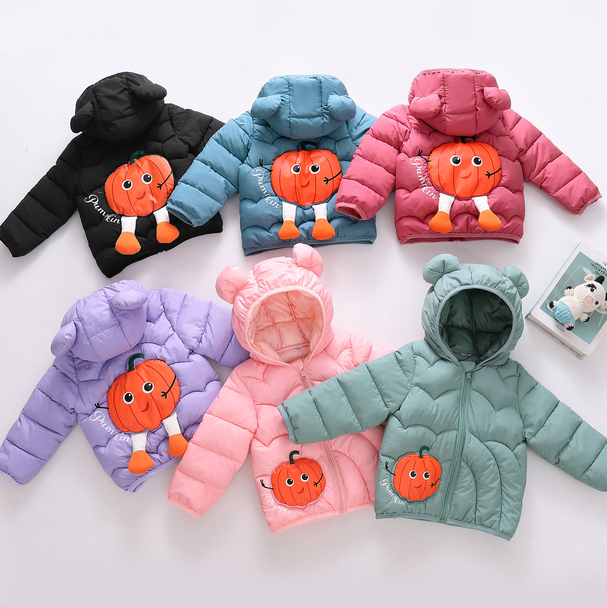 南瓜儿童棉服秋冬季婴幼儿宝宝保暖外套中小童棉衣男女童棉袄