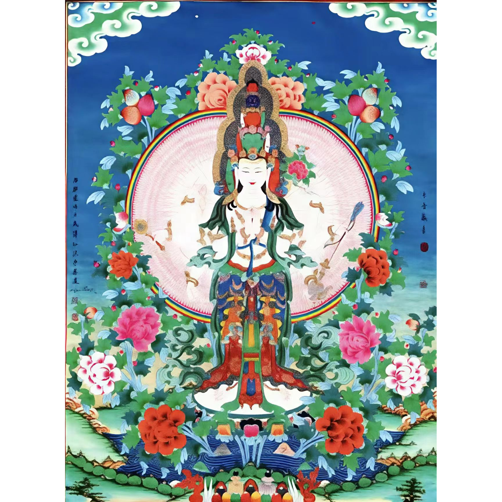 龙妹唐卡 千手观音85