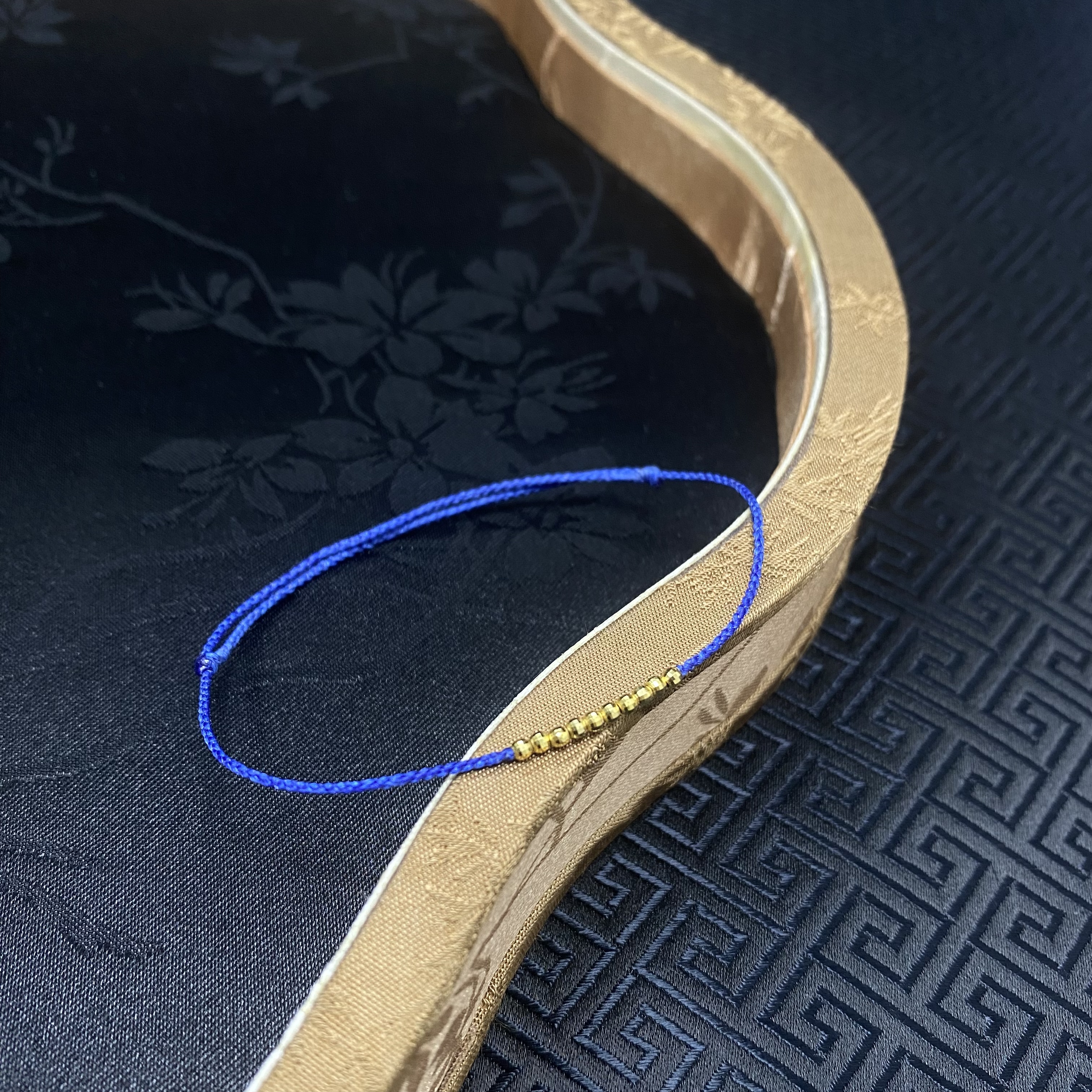 【18K金】车花珠|蹦迪珠K金配件可调节K金手编手绳 LJ0000408