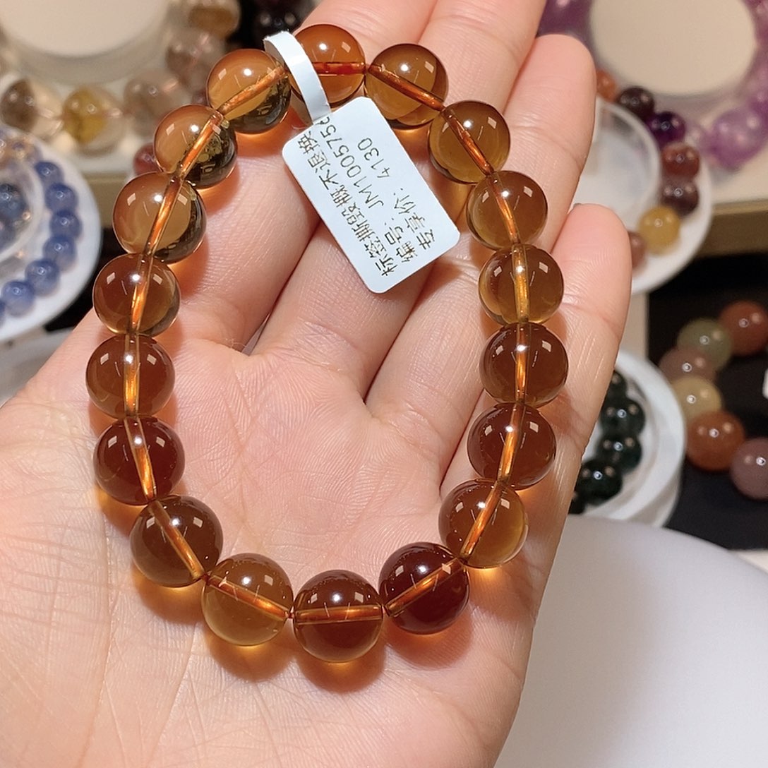 水晶手链未镶嵌c****oJ黄水晶手链