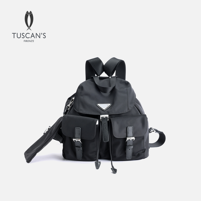 TUSCAN'S轻奢时尚百搭女士防泼水小背包潮流小众双肩包时代双鱼
