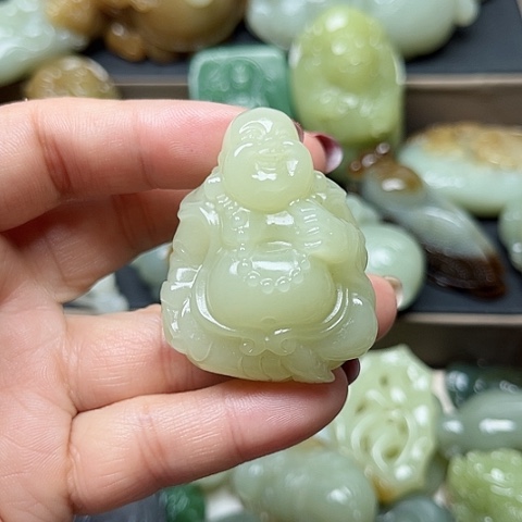 颈饰未镶嵌和田玉可**灬