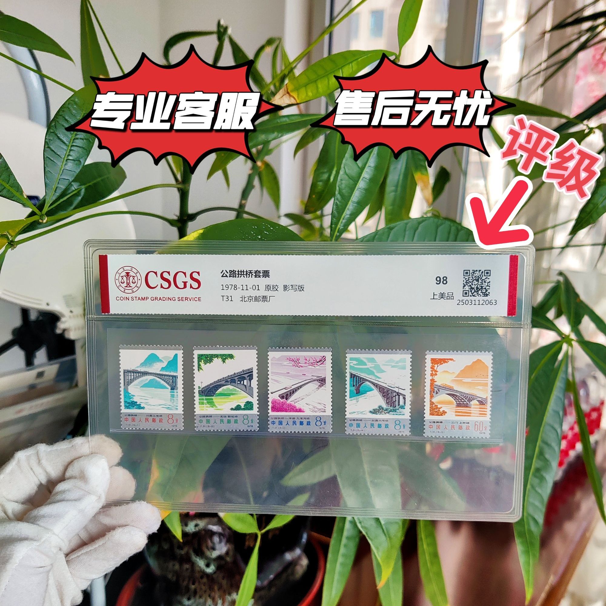 T31公路拱桥邮票评级