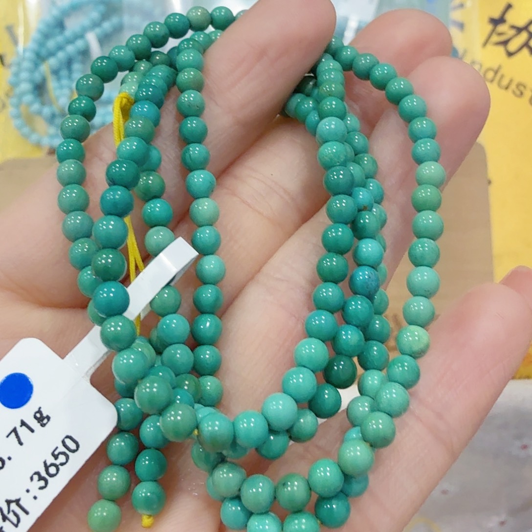 绿松石18K金镶嵌珠宝奇石