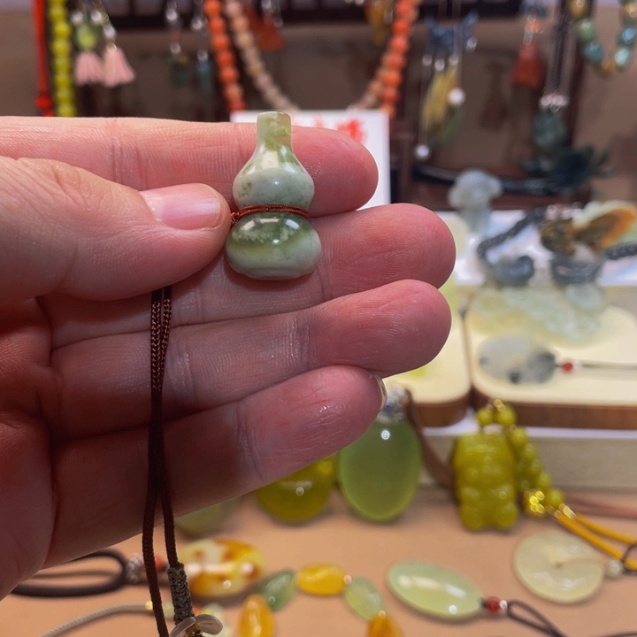 蛇纹石玉手链合金