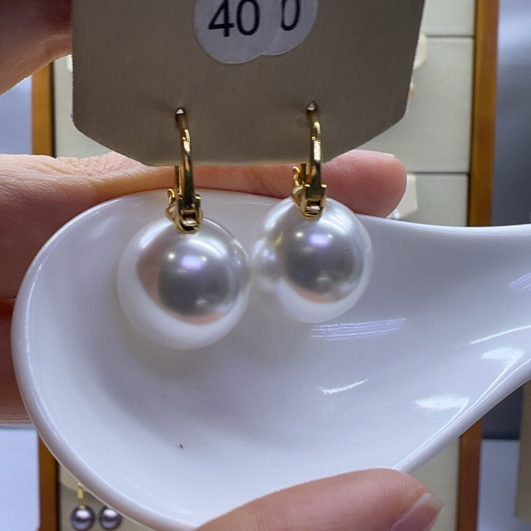 耳饰淡水珍珠银S925镶嵌