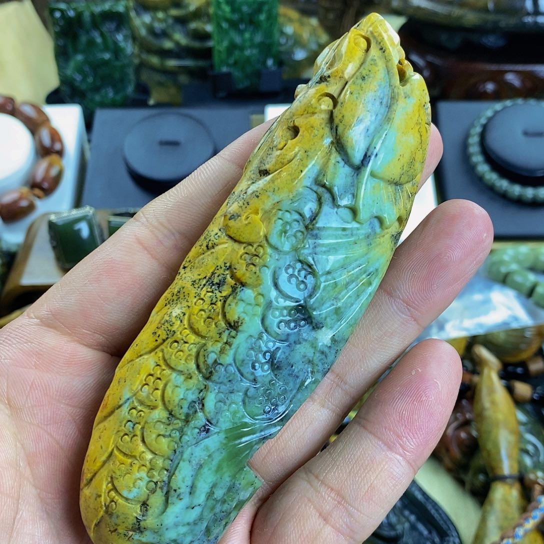 岫岩河磨玉（透闪石质玉）手把未镶嵌