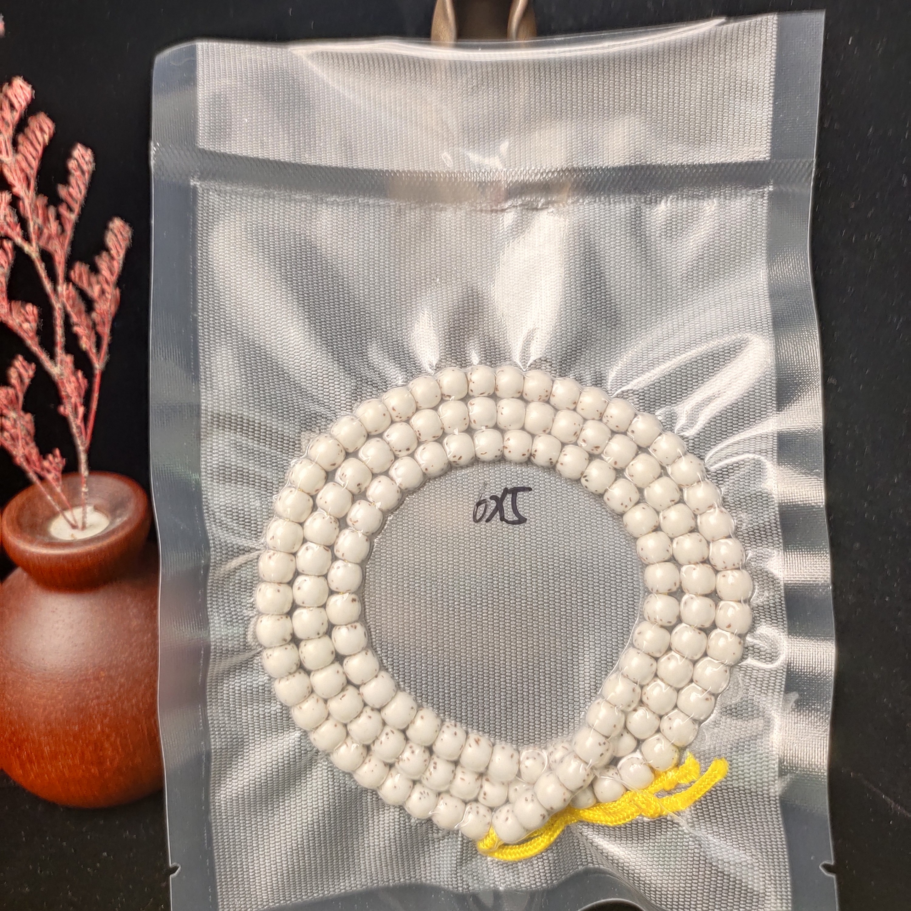 海南原生态星月菩提老型6*5河豚大留白 小细星脖挂 男女同款佛珠