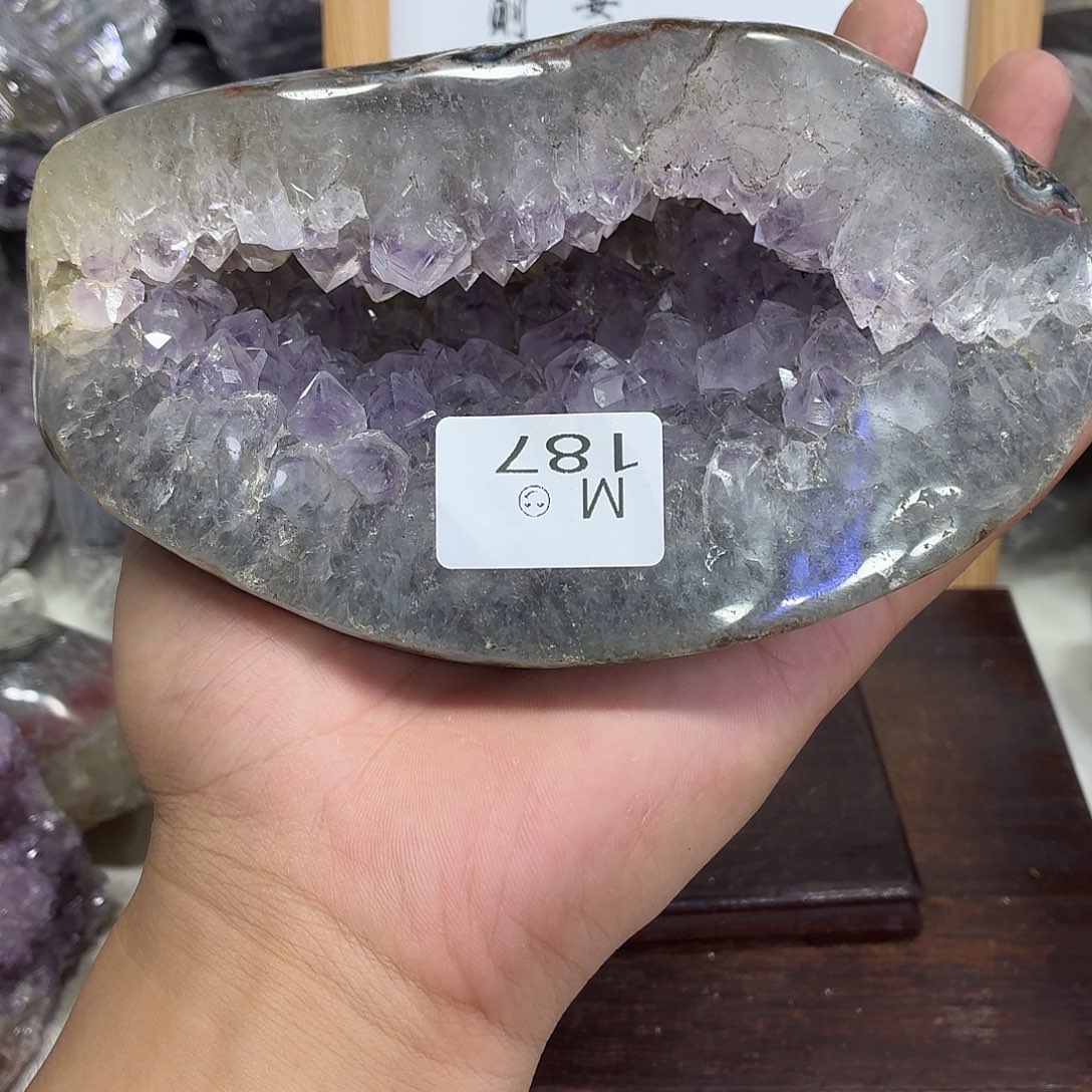 未镶嵌摆件紫晶水晶