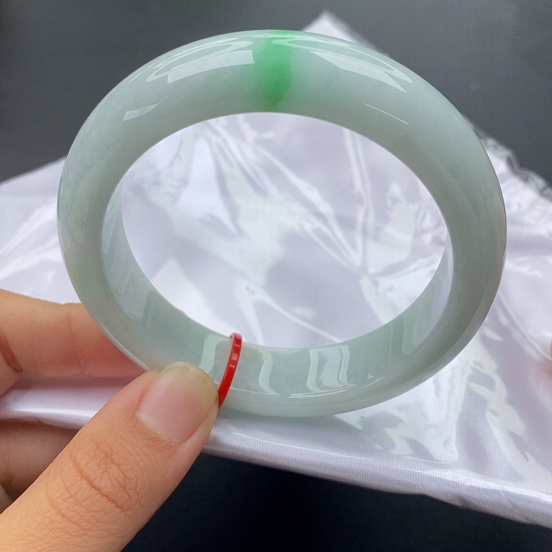 翡翠未镶嵌手镯58正圈