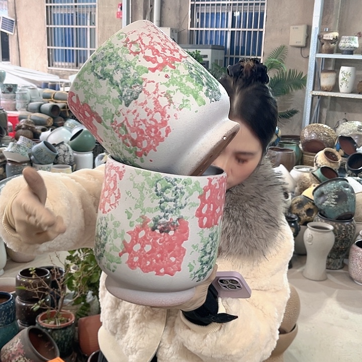 正品口19高22花盆……