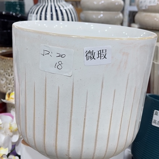 多肉绿植陶瓷花盆9.9包邮，有孔