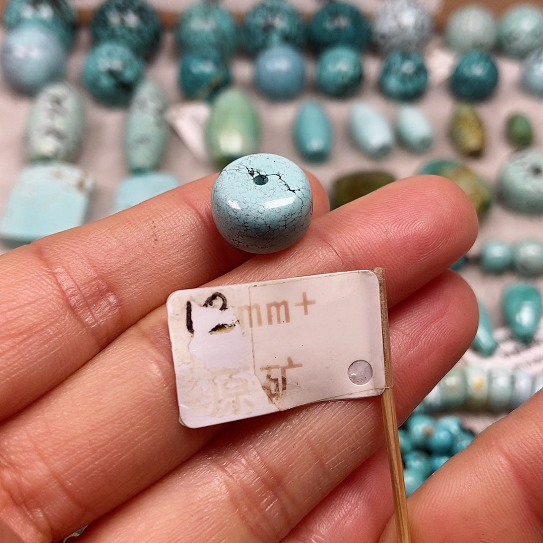 未镶嵌绿松石珠宝半成品