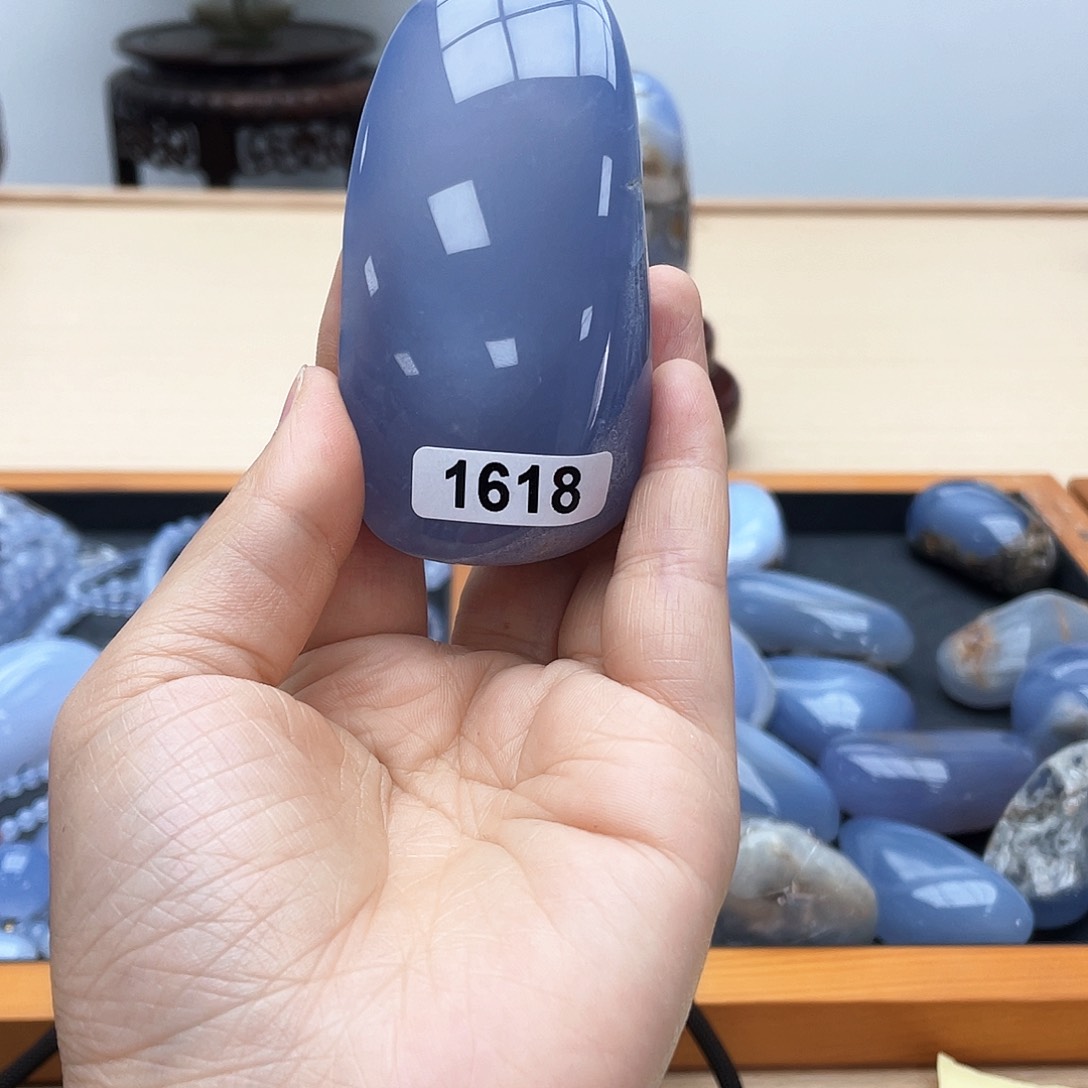 玛瑙/玉髓蓝玉髓未镶嵌