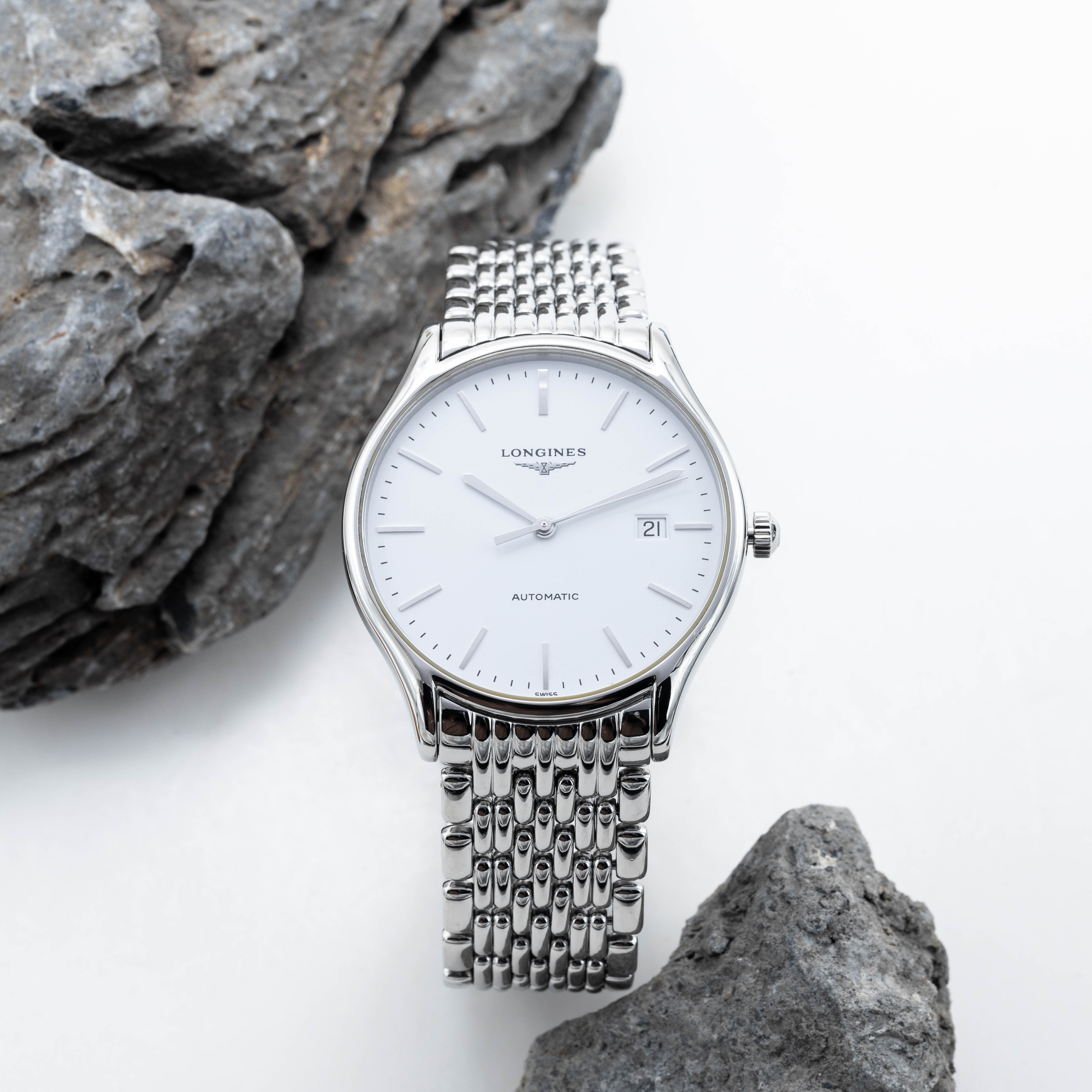 99新 Longines/浪琴 38.5mm 公价11900 L4.960.4.12.6 H0459