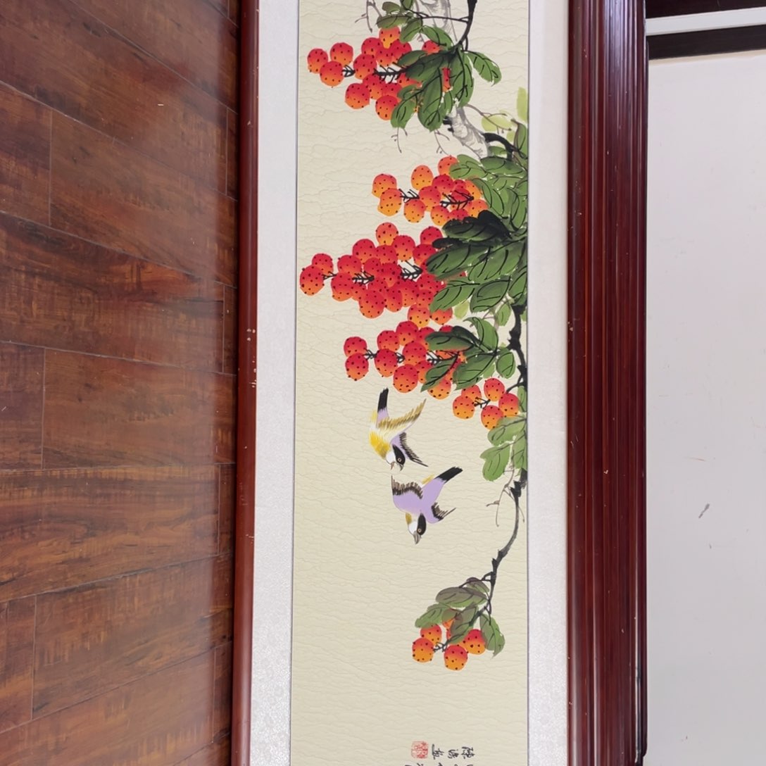 国画带框尺寸48*163厘米