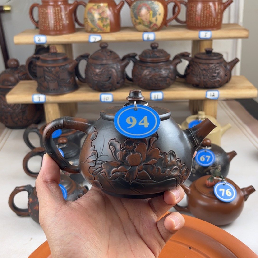 壶260cc 建水紫陶全手工制作，老匠人精工制作