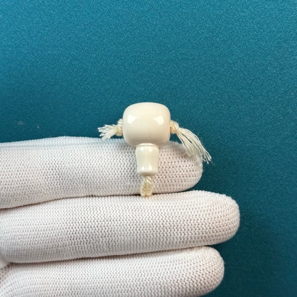 D62-81天然猛犸牙 藏式三通13.6*21.4mm支持复检假一罚十