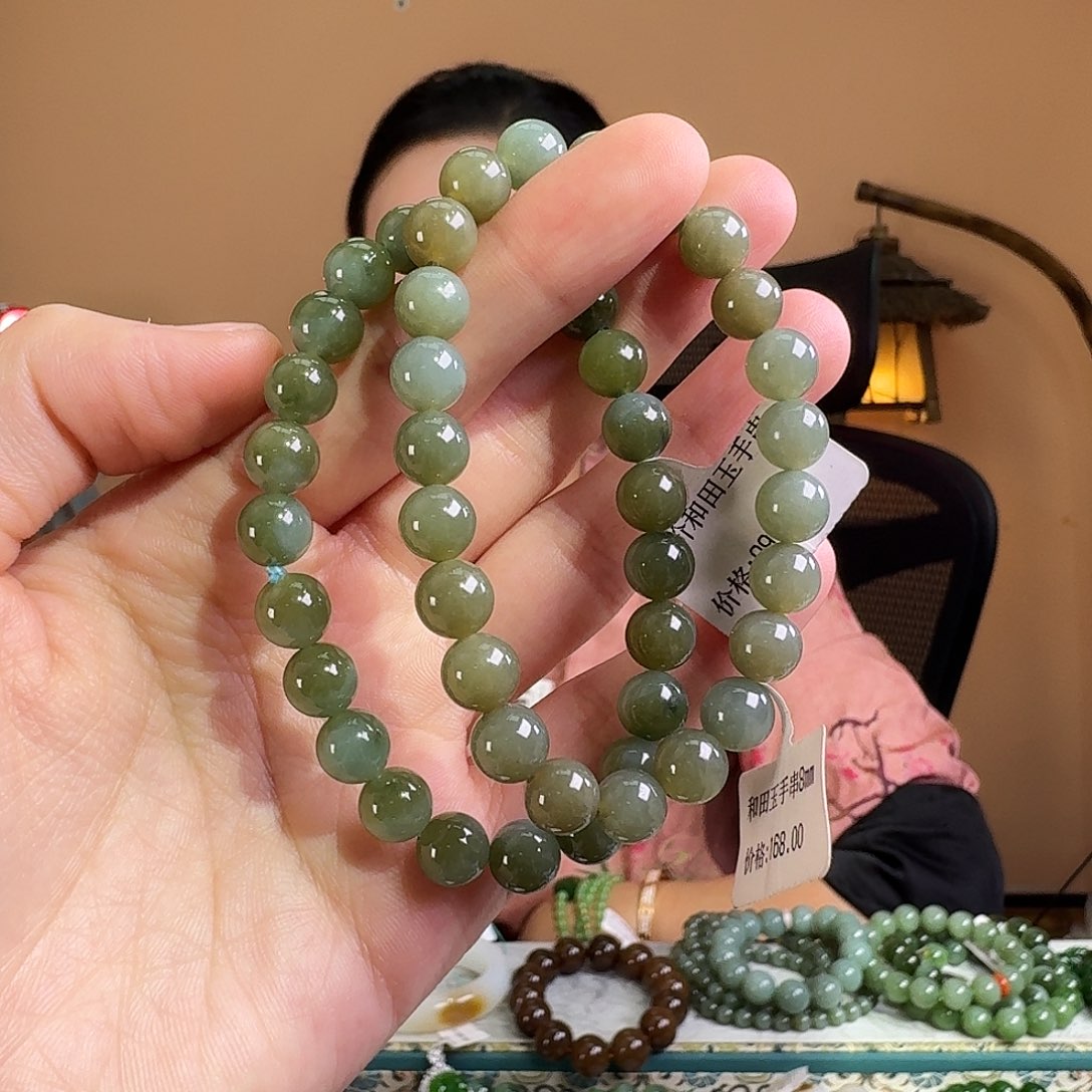 和田玉未镶嵌手链拍一发一多样性发货