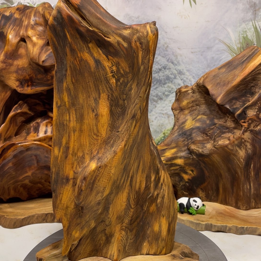 *****木花果香天然随形摆件，土埋老料自然香韵造型独特