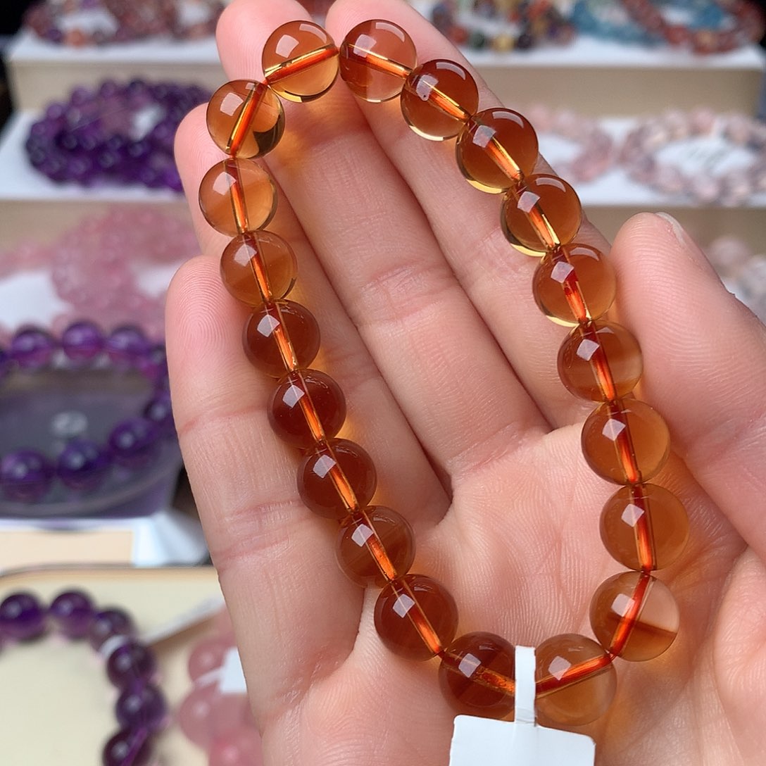 水晶手串未镶嵌黄水晶