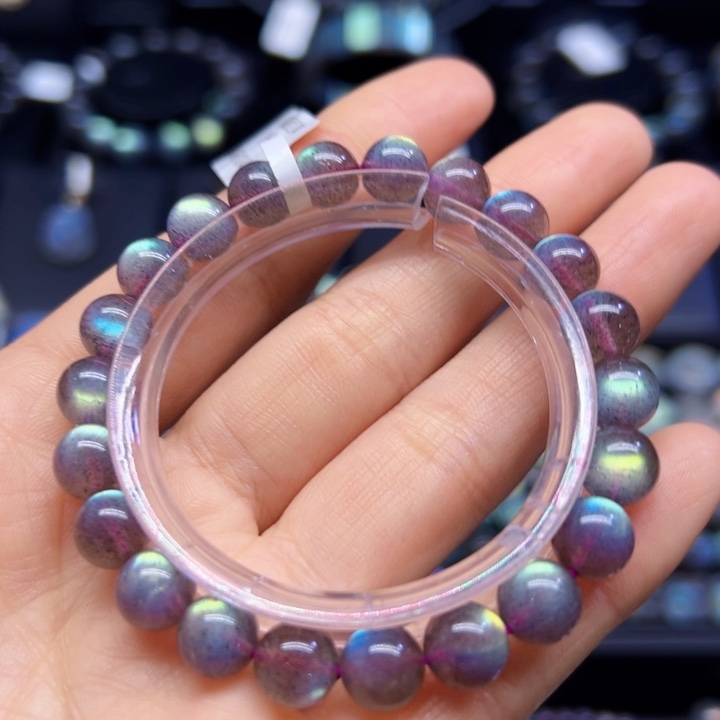 拉长石手串未镶嵌8.5左右